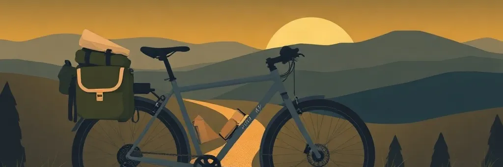 photo : illustration pour "Bikepacking pour débutants : le guide complet pour partir ce week-end"