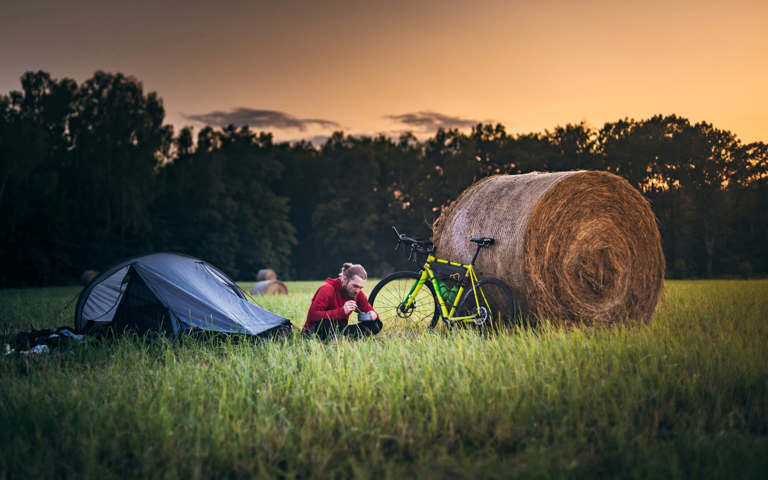 Bikepacking bivouac